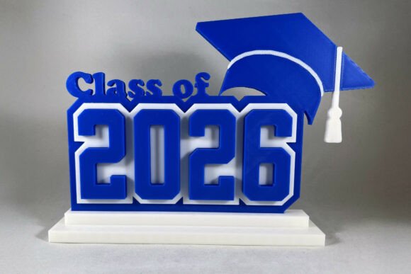 2026 Graduation Decoration STL File: A Perfect Gift and Party Centerpiece