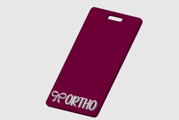 Add a Pop of Color and Style to Your Workday with Our 3D Printed Ortho Badge Holder
