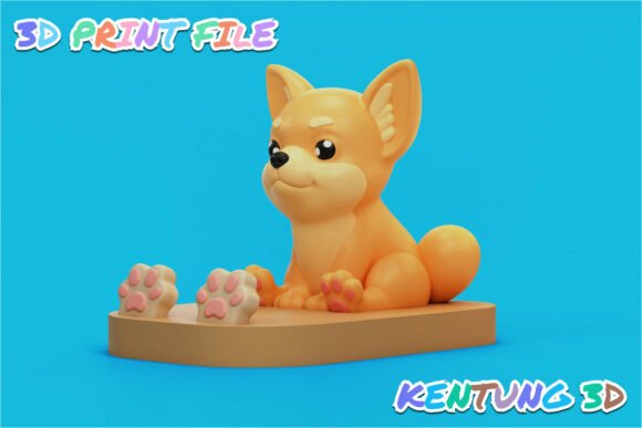 Adorable Chihuahua Phone Holder STL Model