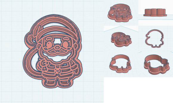 Adorable Kawaii Santa Cookie Cutters for Festive Baking