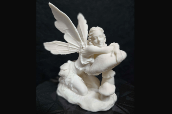 Capturing Whimsy: The Fairy on Mushroom 3D Print File