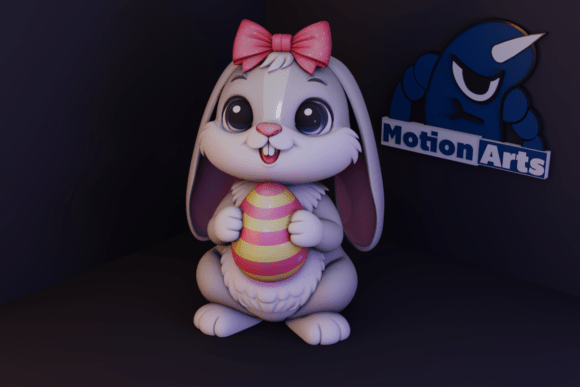 Cartoon Easter Bunny: A Charming Addition to Your Design