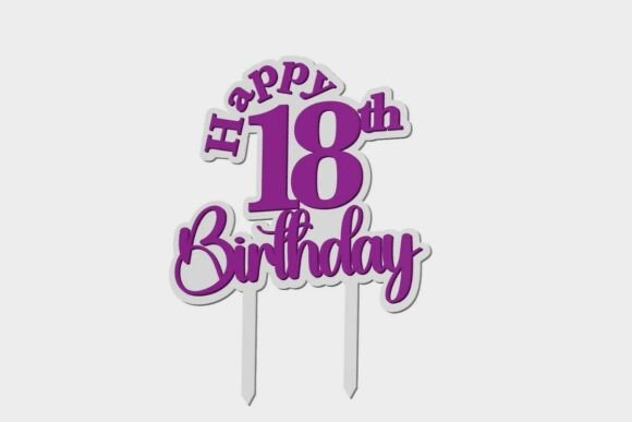 Celebrate in Style with the Happy Birthday Cake Topper STL