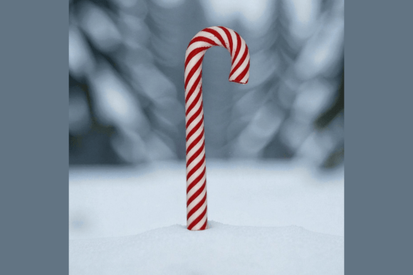 Charming Multicolor Holiday Candy Cane