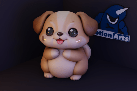 Cute Puppy 3D Model: A Charming Addition to Your Collection