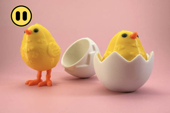 Discover Easter Charm with 3D Printable Chicks Set