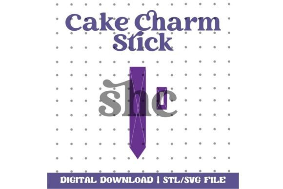 Enhance Cake Decorating with Cake Charm Stick STL