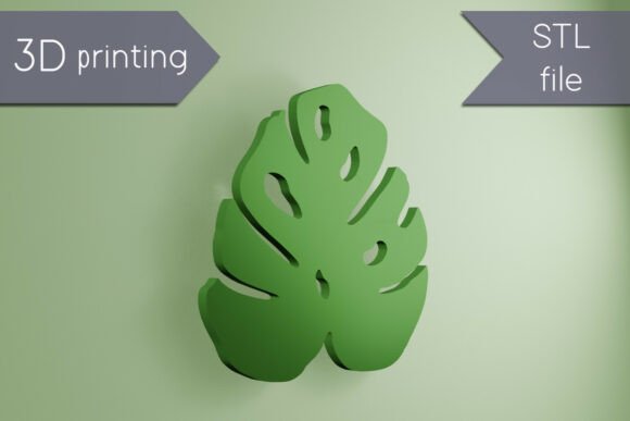 Enhance Your Decor with Monstera Leaf Coaster STL for 3D Printing