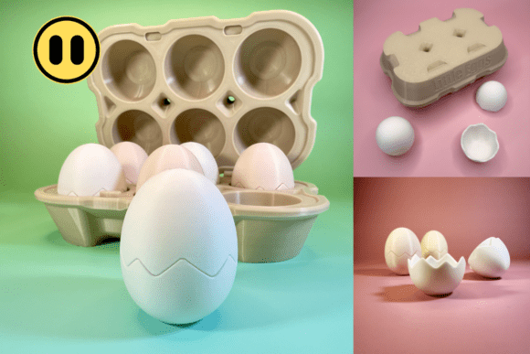 Exploring the Versatility of Openable Easter Egg Carton Eggs STL 3D Model for Easy 3D Print