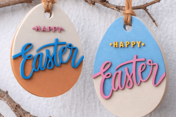 Happy Easter Ornament for Spring Decor