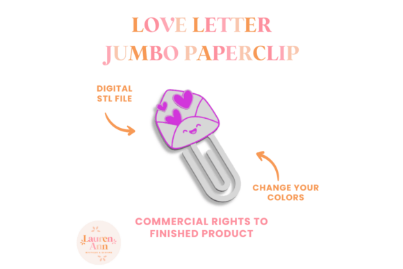 Love Letter Jumbo Paperclip STL: A Creative and Practical 3D Printing Solution