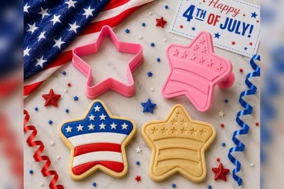 Stars and Stripes Cookie Cutter for Patriotic Baking