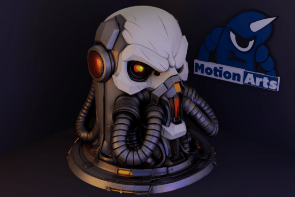 Strategic Insights into the Cyber Mask Bust: A Futuristic 3D Model for Creative and Professional Use