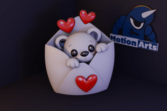 Strategic Use of Teddy Bear in a Love Envelope for Enhanced Branding and Customer Experience
