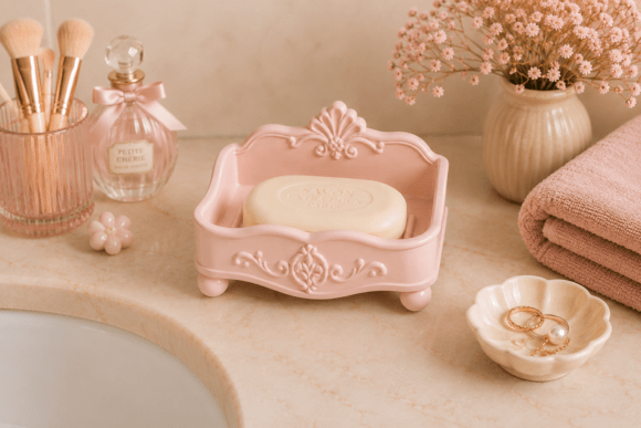 Vintage Rococo Soap Holder STL: A Touch of Elegance for Your Bathroom