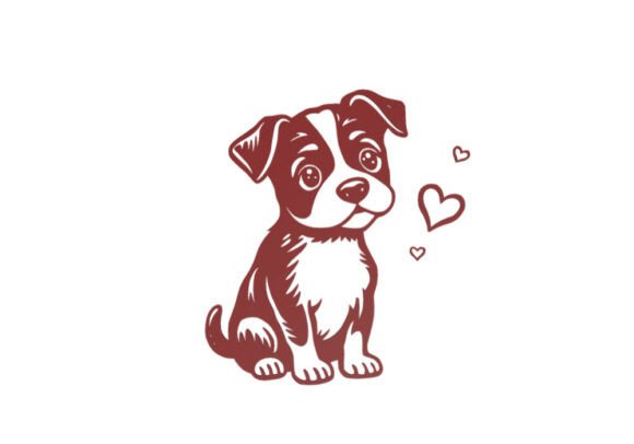 Wall Art Stylized Puppy Figurine: A Charming Canine Companion for Your Space